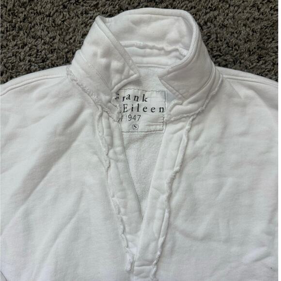 NEW Frank & Eileen Carmel Travel Set Patrick Popover & Catherine Pant Sz S White - Picture 6 of 13